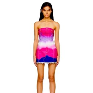 Brand new AREA women’s dress tie dye